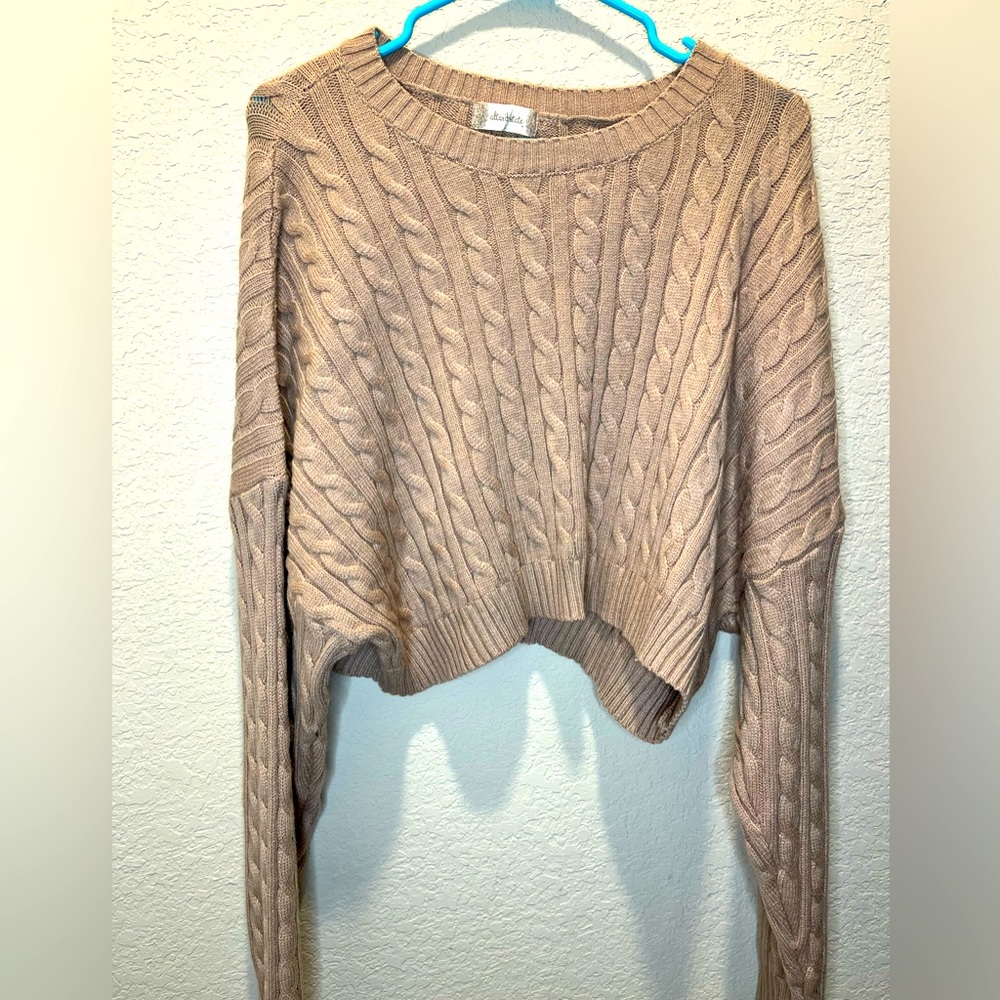 Cropped oversized Sweater